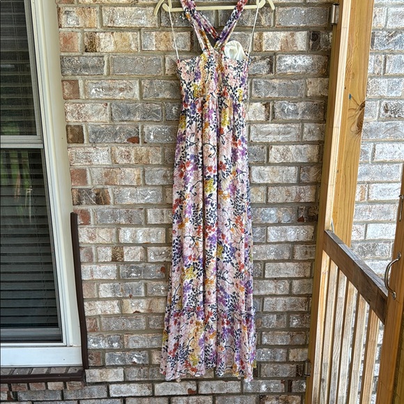 Vici Purple and Pink Halter Maxi Sundress - Picture 5 of 5